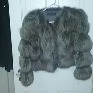 Fur jacket  size 4-6